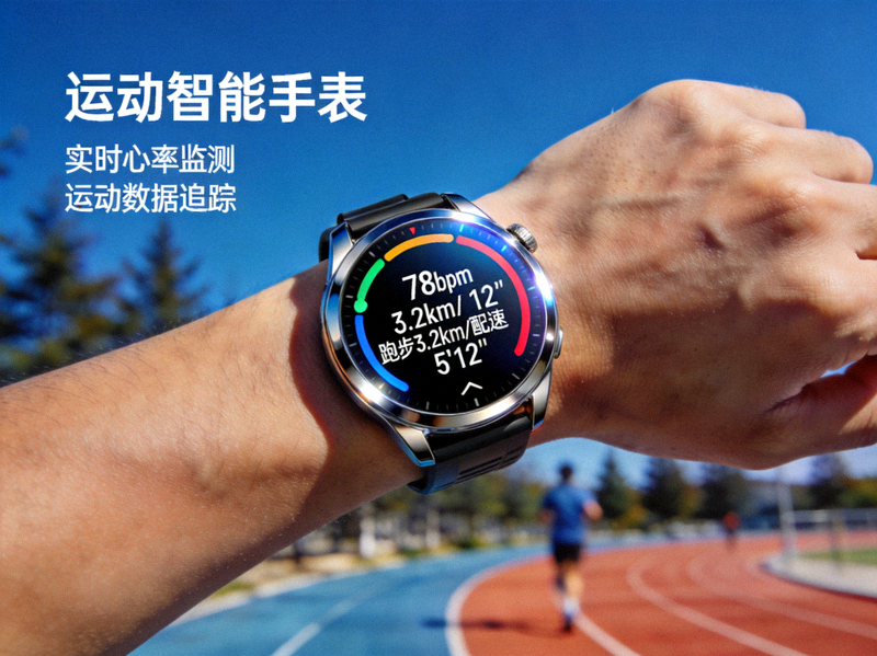 运动智能手表 - 实时心率监测与运动数据追踪
